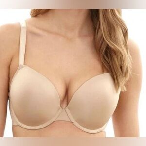 Panache Porcelain Elan Moulded Plunge Bra - Nude - 36DDD/F